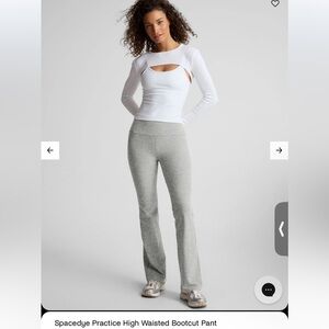 Beyond Yoga Light Gray (Silver Mist) Bootcut Pants